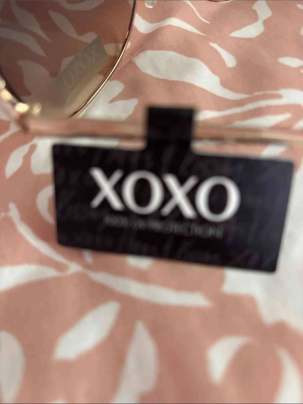 XOXO Pink and Gold Cat-Eye Sunglasses
